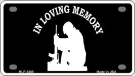 In Loving Memory Sitting Novelty Mini Metal License Plate Tag - £11.95 GBP
