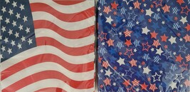 Patriotic Napkins Paper 6.5”X6.5” 18/Pk, S21 Select: American Flag or St... - $2.79