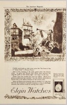 1920 Print Ad Elgin Watches Great Clock of Rouen Joan of Arc Burned at S... - £15.51 GBP