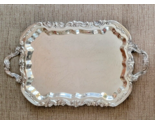VTG FB ROGERS SILVER CO Silverplate Footed Serving Tray LADY MARGARET 25... - $179.00