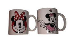 Minnie Mouse Coffee Mugs Set Of 2 By Zak! - £12.35 GBP