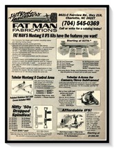 Fat Man Fabrications Hot Rod Car Parts Charlotte NC Vintage 1992 Magazin... - $9.70