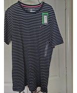 Tommy Hilfiger Mens Pearl Blue Stripe S/S Shirt 100% Cotton NWT $32.50 R... - €16,45 EUR+