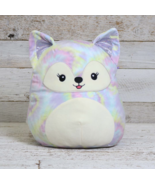 12&quot; SQUISHMALLOWS KELLYTOY FELEXINE TIE-DYE FOX FLUFFY TAIL SQUISHMALLOW... - $33.01 CAD