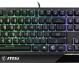 MSI Vigor GK30 RGB Gaming Keyboard, 6-Zone RGB Lighting, Water Repellent... - $76.08