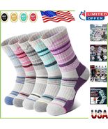 Thermal Merino Wool Hiking Socks for Women - Breathable &amp; Cushioned (5 P... - $55.93 CAD