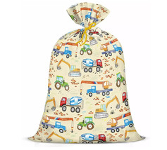 Loveinside Extra Large Plastic Gift Bag Construction Trucks 56 x36-in Gi... - $16.97