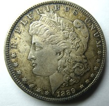 USA 1889  Morgan Silver Dollar coin VF+ - £177.96 GBP