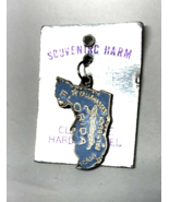 Vintage Enamelled Charm Pendant Of State Of Florida Jewelry - $188.16 MXN