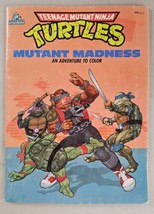 Teenage Mutant Ninja Turtles Mutant Madness Coloring Book VTG 1988 Mirage Studio - £31.64 GBP