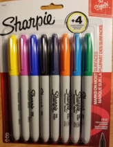 Sharpie The Original Permanent Markers, Fine Point, 8 Pack, Assorted Colors - £5.07 GBP