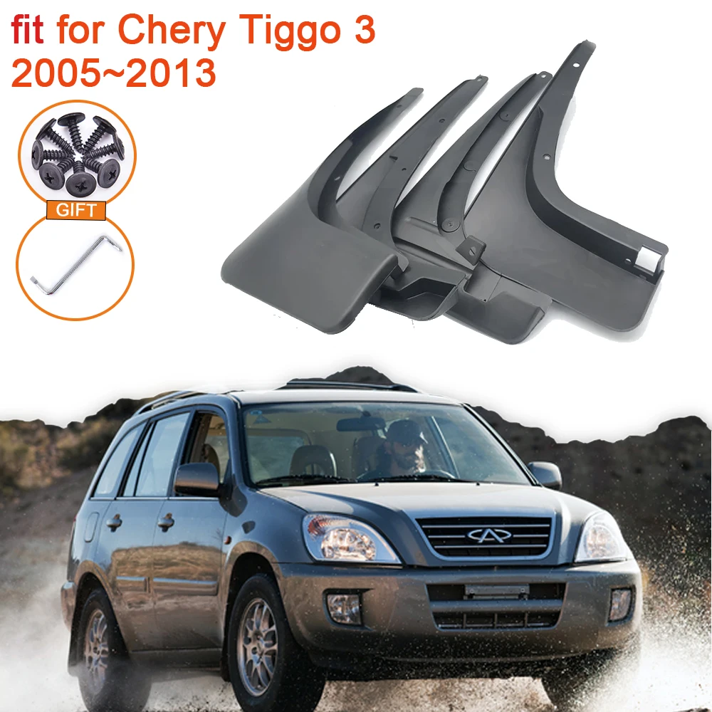 Mud Flaps for Chery Tiggo T11 3 J11 DR5 2005~2013 2012 2011 2009 EVO5 DR - £33.64 GBP