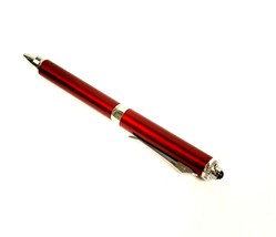 Lot Of 50 Pens - Intelligent Triple Function Light-Up Led Pens W/ Stylus - Red - £55.48 GBP