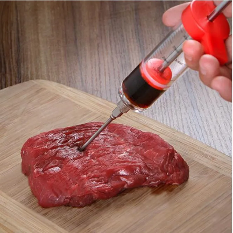 Tools Meat Chicken Injection marinades Coo Turkey Injector syringes Spices sauce - £107.04 GBP