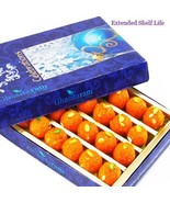 Diwali Gifts Indian Sweets - Motichoor Laddoo Box - (400 gm x 2 pack) Fr... - £36.53 GBP