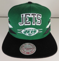 New York Jets Diamond Cut Snapback Hat NFL Vintage Collection Mitchell a... - £19.04 GBP