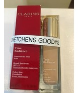 Clarins True Radiance Perfect Skin Foundation #113 Chestnut SPF 15 NIB 1... - $18.79