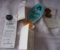 Vintage Assorted Sizes Buttons On Clothing Cards Lot of 10 #10 - $2.99