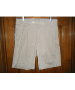 Fairway &amp; Greene Pleated Front Light Khaki Golf Shorts - Size 36 Waist - £15.43 GBP