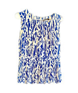 Ellen Tracy Dress Sleeveless Fit &amp; Flare Black Blue White Size 10 Worn Once - £15.16 GBP