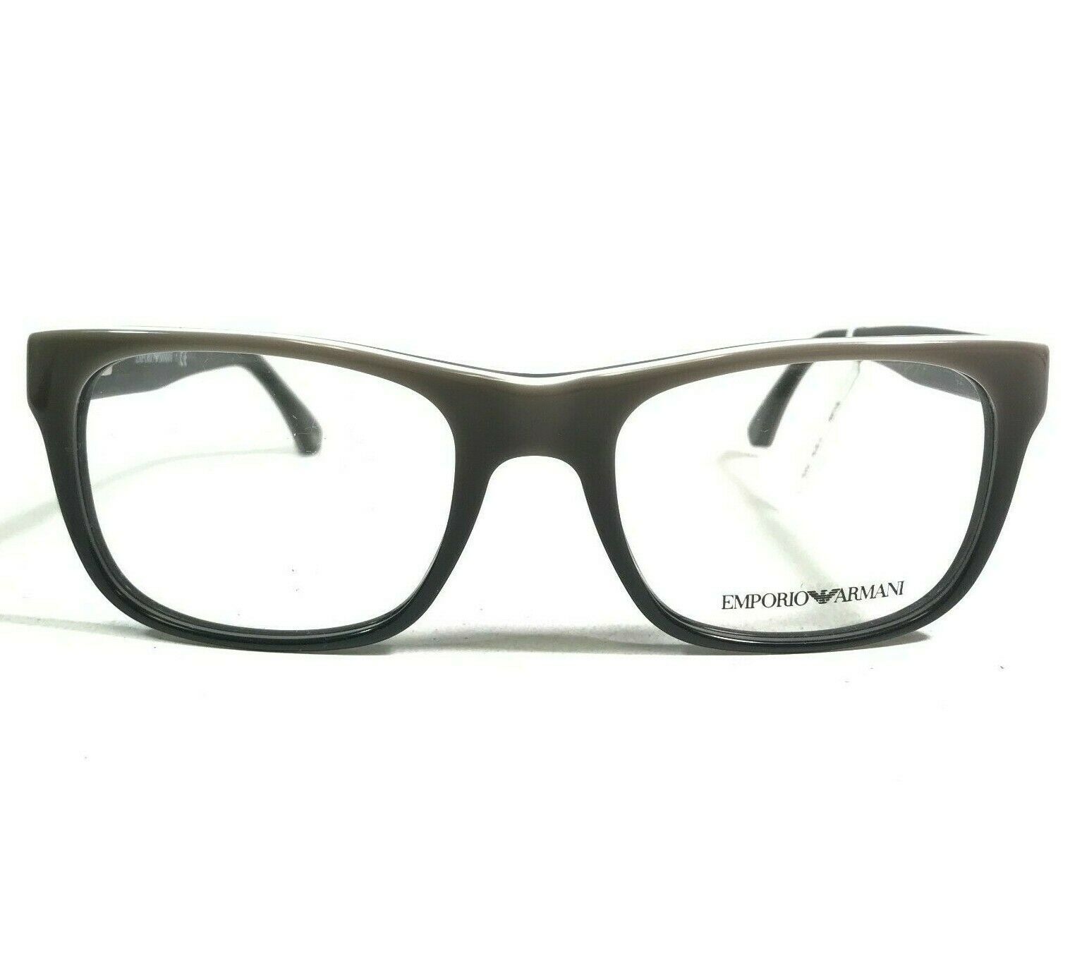 Primary image for Emporio Armani Eyeglasses Frames EA3056 5346 Black Grey Square 52-19-140