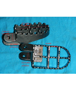 NEW Quality STEEL FOOT PEG SET HONDA CR80R CR80RB CR85R CR85RB XR400R XR... - $29.69