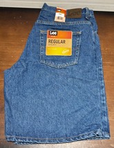NWT Lee Mens Regular short Size 36 Denim Shorts (pepper stone blue) - £19.99 GBP