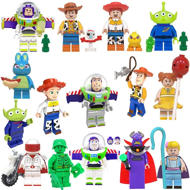 15Pcs Toy Story Minifigure Woody Buzz Lightyear Ducky Jessie Bo Peep Min... - £19.49 GBP