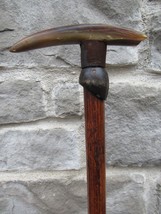 Antique cane HORN &amp; BULLET vintage walking stick 1800&#39;s &quot;LERLAKEN&quot; ESTAT... - £119.57 GBP