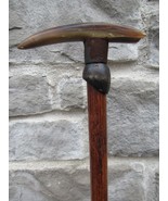 Antique cane HORN &amp; BULLET vintage walking stick 1800&#39;s &quot;LERLAKEN&quot; ESTAT... - £117.71 GBP