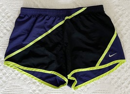 Nike Dri-FIT Purple &amp; Black Athletic Lined Running Gym Shorts Women’s Size Small - £11.20 GBP