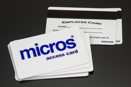 Micros Employee Access Magnetic Swipe Cards (50 Pack) High Quality - NEW - £60.84 GBP