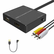 Hdmi To Av Adapter 720P/1080P, Hdmi To Rca Converter, With 5V1A Usb Powe... - £39.32 GBP