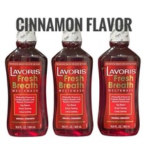 RARE Lavoris Fresh Breath Mouthwash Original Cinnamon  16.9 oz Lot of 3 - $39.45