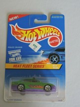 Hot Wheels Toy Car Diecast Heat Fleet Police Cruiser #537 1996 Mattel NIP - $2.99