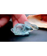 GEM BEAUTIFUL BRAZILIAN CARVED AQUAMARINE RABBIT PIECE -95.25cts-UNTREAT... - £187.01 GBP