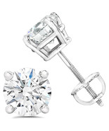 AGS Certified (Near Colorless SI2-I1) 1/4Ct Natural Diamond Stud Earring... - $229.99