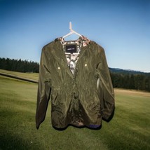 Limited Too  Girls Windbreaker Olive Army Green Hoodie Jacket Size L 14/16 - £18.92 GBP