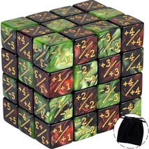 48 Pieces Token Dice Counters Creature Stats Or Loyalty Dice Marble Cube... - £20.18 GBP