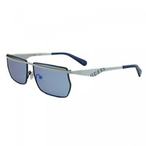 GUESS GU8208 21X White/Blue Mirrored 57-14-140 Sunglasses New Authentic - £23.48 GBP