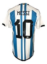 Lionel Messi Autografato Argentina Adidas Calcio Maglia Bas AB93527 - £3,104.55 GBP