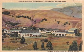 Mammoth Springs Hotel Yellowstone National Park Wyoming WY Postcard C57 - £2.39 GBP