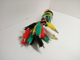 10 x Electronic Alligator Clamp Clip Cable Wire Conductor Circuit Test Tester A+ - £11.73 GBP