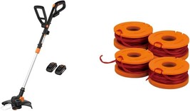 Grass Trimmer/Edger/Mini-Mower Worx Wg170 Gt, Batteries And Charger Incl... - $150.96