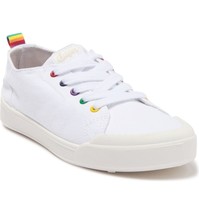 Sugar Women Low Top Fashion Sneakers Festival Size US 6M White Rainbow - £12.09 GBP