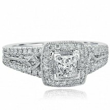 Authenticity Guarantee 
1.04 Carat Princess Diamond Vintage Engagement Ring 1... - £2,056.75 GBP