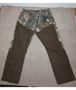 RealTree Camo Pants Carpenter Hardwoods Canvas Men&#39;s 40x32 Wrangler Pro ... - $35.00