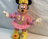 Vintage Minnie Mouse Musical Notes Doll Toy Disney 1990 Mattel 13.5&quot; - £10.58 GBP