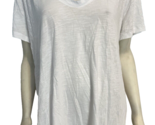 Nordstrom Rack White V Neck Short Sleeve T Shirt Size 3X - £11.38 GBP