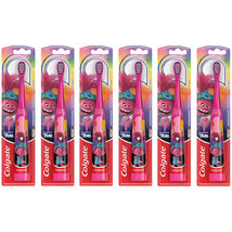 6-Pack New Colgate Kids Battery Powered Toothbrush, Trolls, Extra Soft Bristles - £37.51 GBP